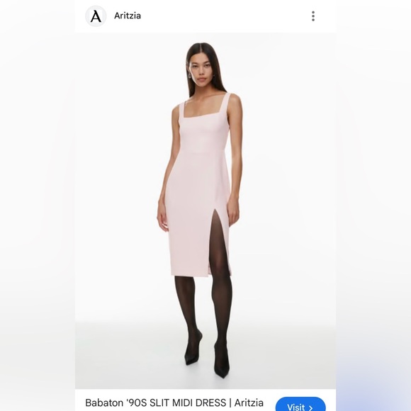BNWT - Babaton 90s Slit Midi Dress (8) - Picture 7 of 7